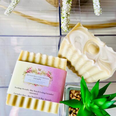 Soothing Avocado, Aloe Vera And Cooling Cucumber Soap
