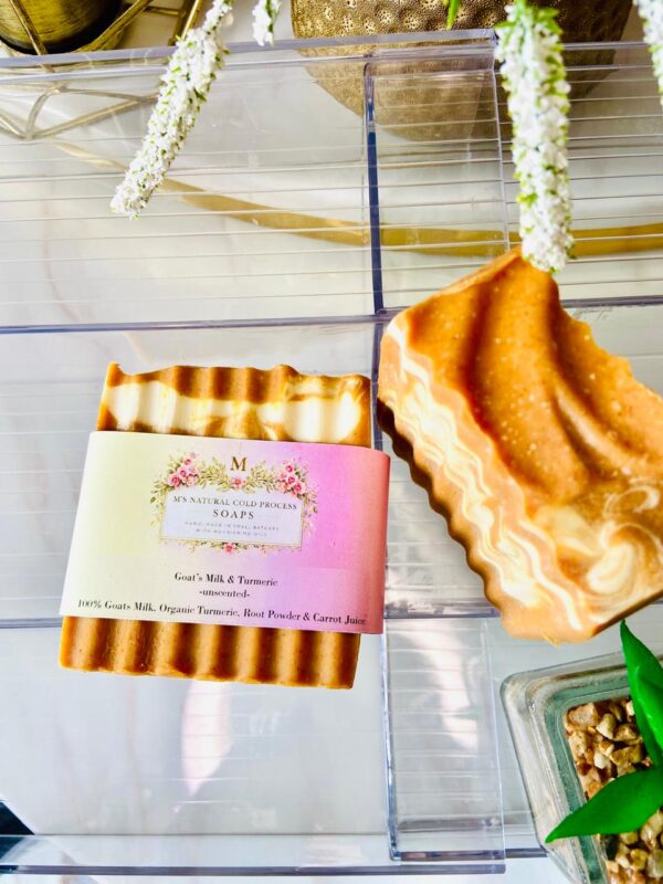 Goat’s milk and turmeric soap