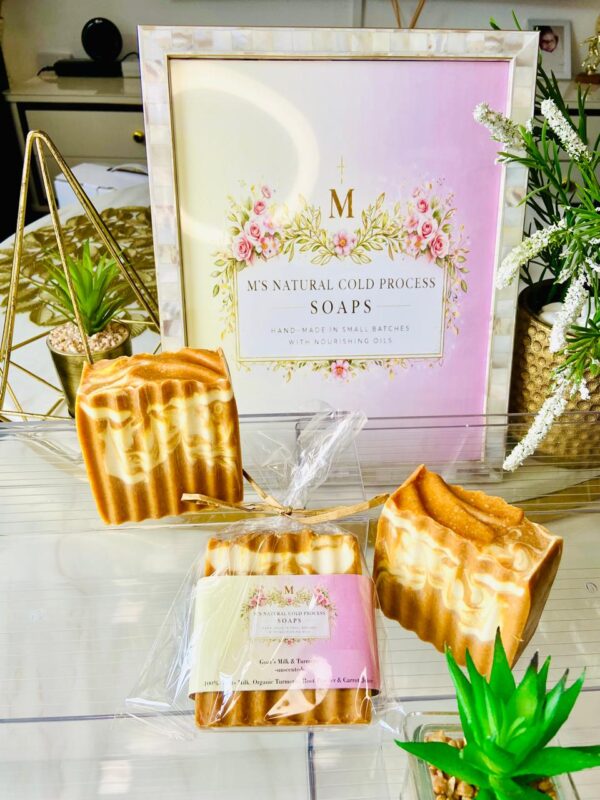 Goat’s milk and turmeric soap