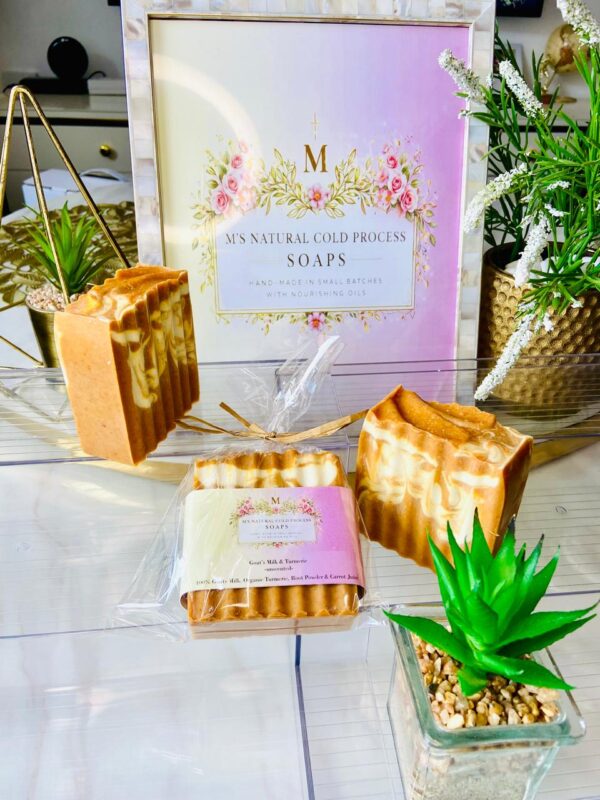 Goat’s milk and turmeric soap