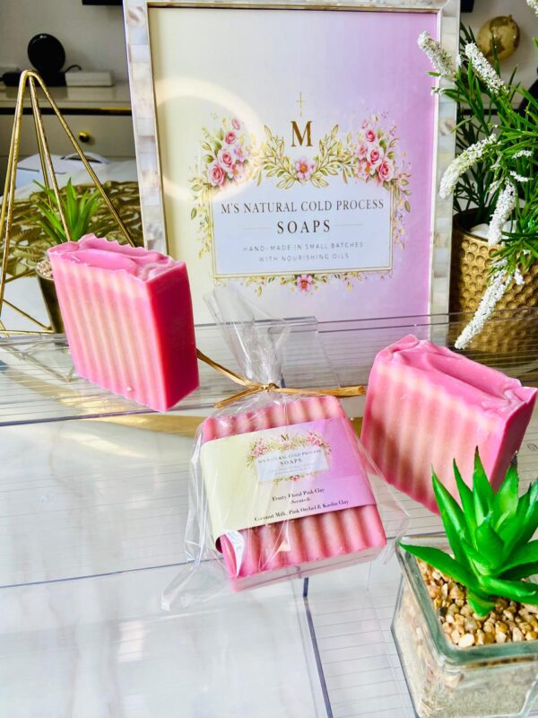 Fruity Floral Pink Orchid & kaolin Clay soap